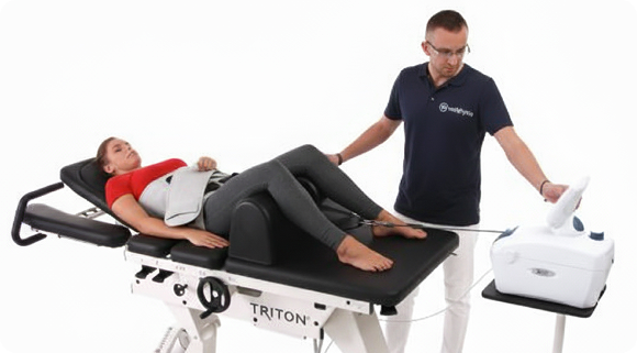 Physiotherapy equipment and patient